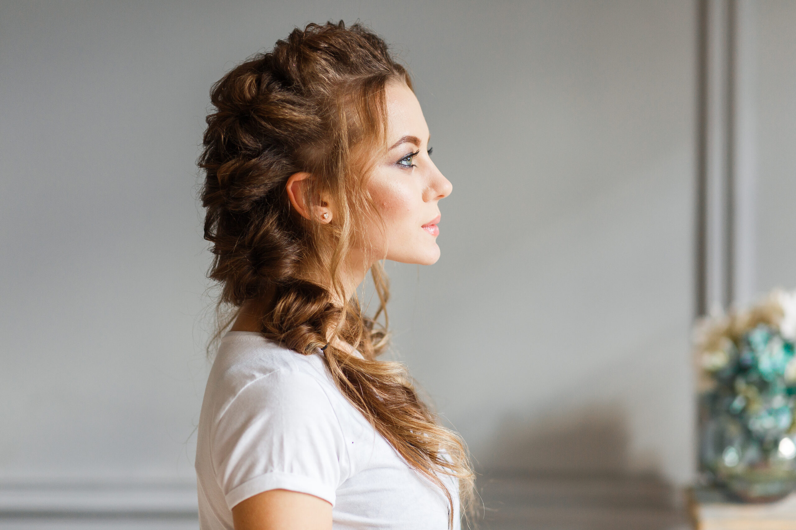 tranaça lateral única penteado com lace 
